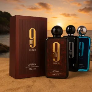 Pack Decants Lattafa 9 Collection   3x5ml +  (2x2.5ml de obsequio)<h5>9AM</h5><h5>9PM</h5><h5>9PM Elixir</h5>