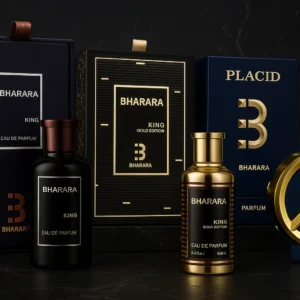 Pack Decants "Bharara Placid Kings " 3x5ml   (2x2.5ml de obsequio) <h5>Bharara Placid Parfum</h5><h5>Bharara King EDP</h5><h5>Bharara King Gold Edition</h5>