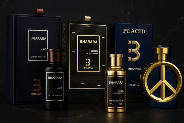 Pack Decants "Bharara Placid Kings " 3x5ml   (2x2.5ml de obsequio) <h5>Bharara Placid Parfum</h5><h5>Bharara King EDP</h5><h5>Bharara King Gold Edition</h5>