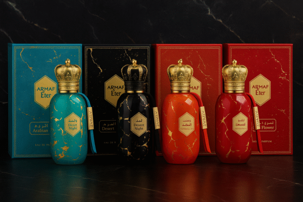 Pack Decants "Armaf Eter -Secretos del Desierto" (4x5ml)+(2x2,5ml obsequio) <h5>Armaf Eter Arabian Sky</h5> <h5>Armaf Eter Desert Night</h5><h5>Armaf Eter Perfume Oasis</h5><h5>Armaf Eter Desert Rose</h5>